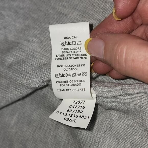 Chaps Grandpa Full Buttoned Collared Pocketed Long Sleeve Sz. L Sweater Cardigan - Picture 10 of 14